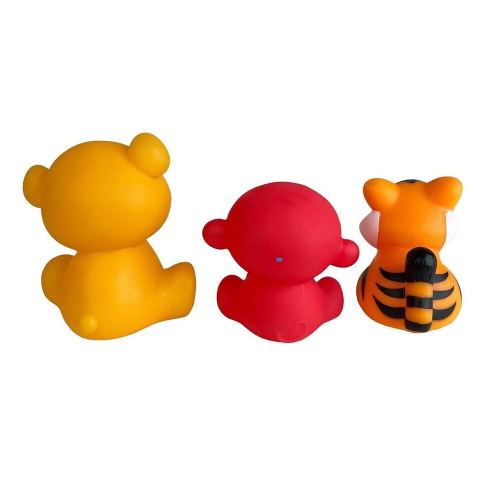 6 Infantino Animal Bath Squirt Toy Lion Bear Hippo Tiger Monkey Donkey Lot - Picture 4 of 13